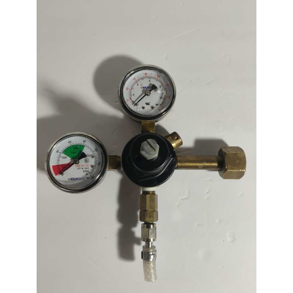 Taprite 3741 CO2 Dual Gauge Primary Regulator 2000 - 160 PSI Tested